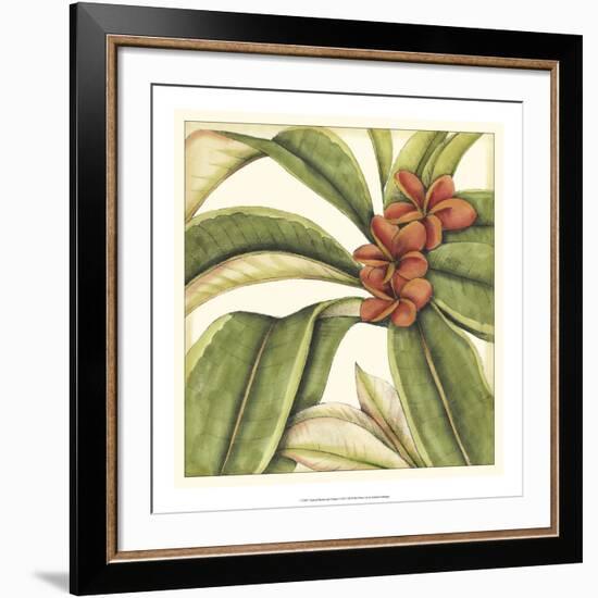 Tropical Blooms and Foliage I-Jennifer Goldberger-Framed Giclee Print