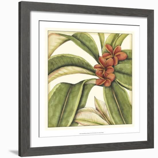 Tropical Blooms and Foliage I-Jennifer Goldberger-Framed Giclee Print