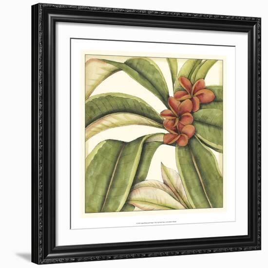 Tropical Blooms and Foliage I-Jennifer Goldberger-Framed Giclee Print