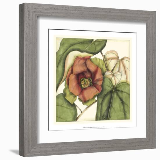 Tropical Blooms and Foliage IV-Jennifer Goldberger-Framed Art Print