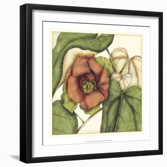 Tropical Blooms and Foliage IV-Jennifer Goldberger-Framed Art Print