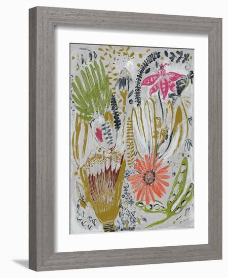 Tropical Blooms I-Maya Woods-Framed Art Print