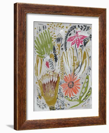 Tropical Blooms I-Maya Woods-Framed Art Print