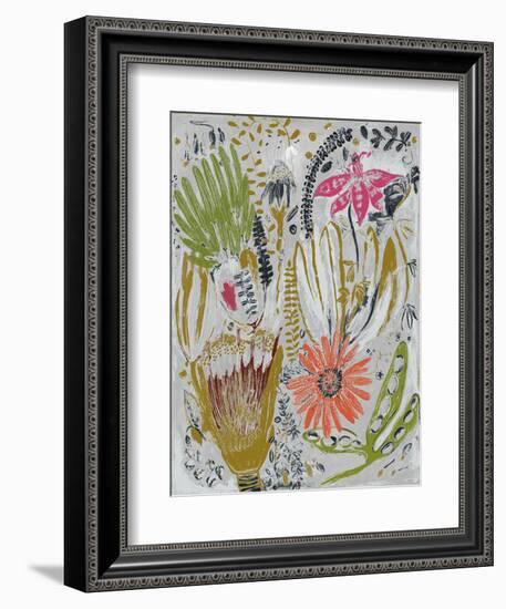 Tropical Blooms I-Maya Woods-Framed Premium Giclee Print