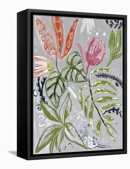 Tropical Blooms II-Maya Woods-Framed Stretched Canvas