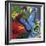 Tropical Blue Butterfly V3-Cindy Wider-Framed Giclee Print