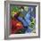 Tropical Blue Butterfly V3-Cindy Wider-Framed Giclee Print