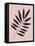 Tropical Blush Pink Leaf I-Jasmine Woods-Framed Stretched Canvas