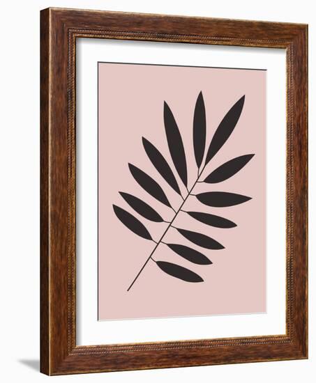 Tropical Blush Pink Leaf I-Jasmine Woods-Framed Art Print