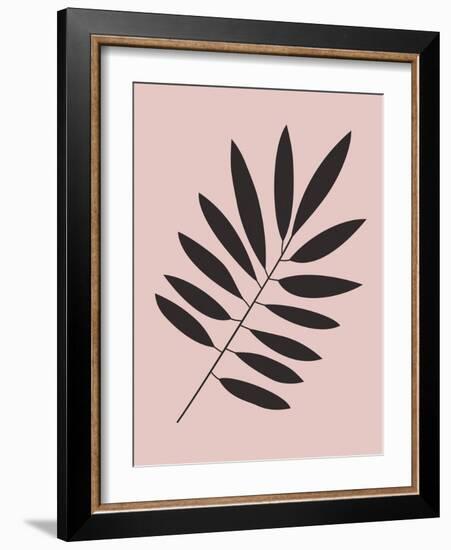 Tropical Blush Pink Leaf I-Jasmine Woods-Framed Art Print