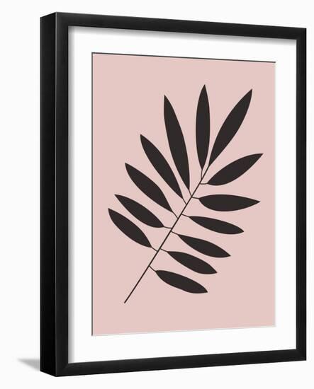 Tropical Blush Pink Leaf I-Jasmine Woods-Framed Art Print