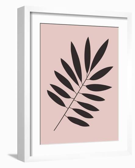 Tropical Blush Pink Leaf I-Jasmine Woods-Framed Art Print