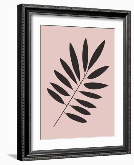 Tropical Blush Pink Leaf I-Jasmine Woods-Framed Art Print