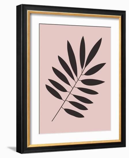 Tropical Blush Pink Leaf I-Jasmine Woods-Framed Art Print