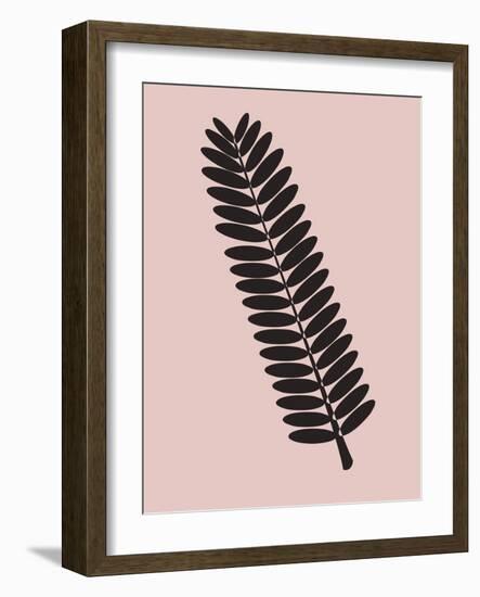 Tropical Blush Pink Leaf-Jasmine Woods-Framed Art Print