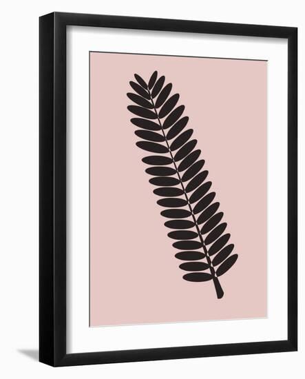 Tropical Blush Pink Leaf-Jasmine Woods-Framed Art Print