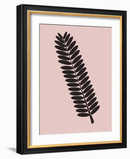 Tropical Blush Pink Leaf-Jasmine Woods-Framed Art Print