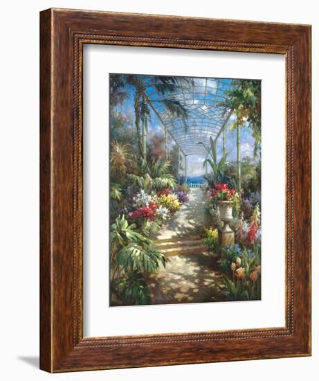 Tropical Breezeway-James Reed-Framed Art Print