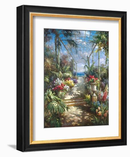 Tropical Breezeway-James Reed-Framed Art Print