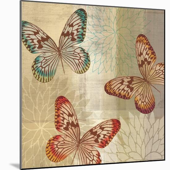 Tropical Butterflies II-Tandi Venter-Mounted Art Print