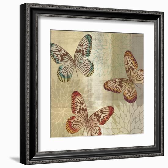 Tropical Butterflies II-Tandi Venter-Framed Art Print