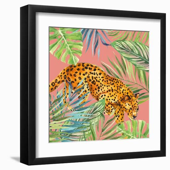 Tropical Cat I-Janet Tava-Framed Art Print