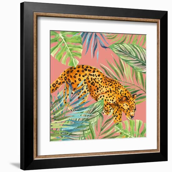 Tropical Cat I-Janet Tava-Framed Art Print