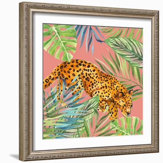 Tropical Cat I-Janet Tava-Framed Art Print