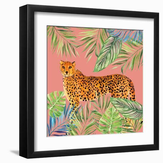 Tropical Cat II-Janet Tava-Framed Art Print