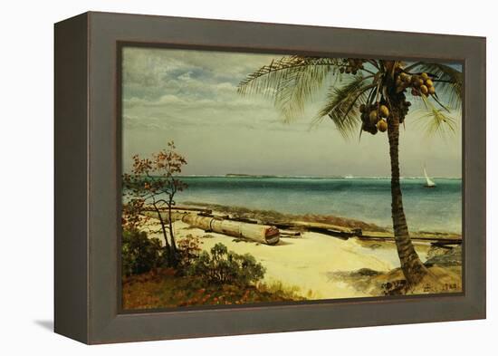 Tropical Coast-Albert Bierstadt-Framed Premier Image Canvas