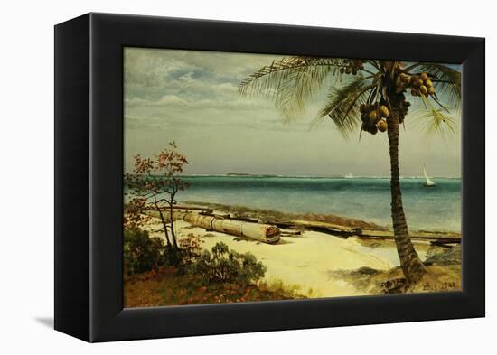 Tropical Coast-Albert Bierstadt-Framed Premier Image Canvas