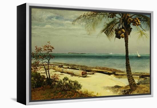 Tropical Coast-Albert Bierstadt-Framed Premier Image Canvas