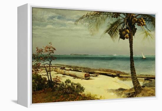 Tropical Coast-Albert Bierstadt-Framed Premier Image Canvas