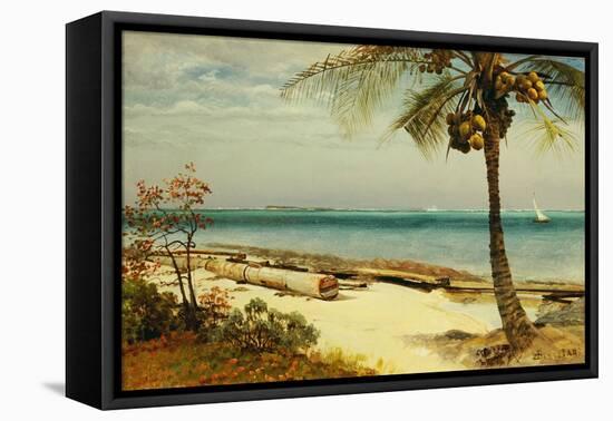 Tropical Coast-Albert Bierstadt-Framed Premier Image Canvas