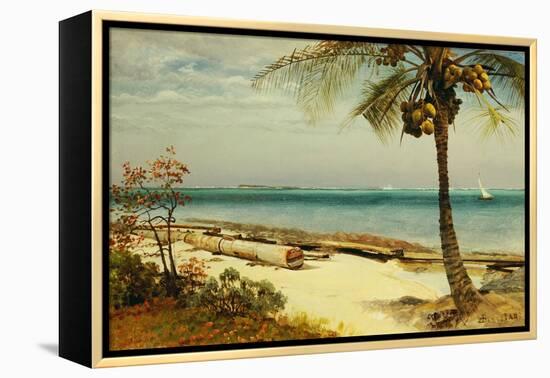 Tropical Coast-Albert Bierstadt-Framed Premier Image Canvas