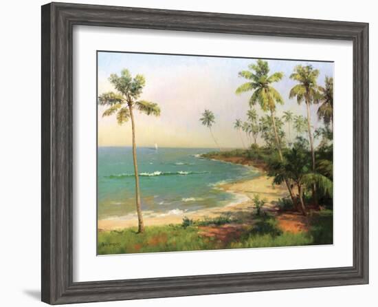 Tropical Coastline-Karen Dupré-Framed Art Print