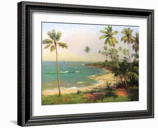 Tropical Coastline-Karen Dupré-Framed Art Print