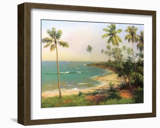 Tropical Coastline-Karen Dupré-Framed Art Print