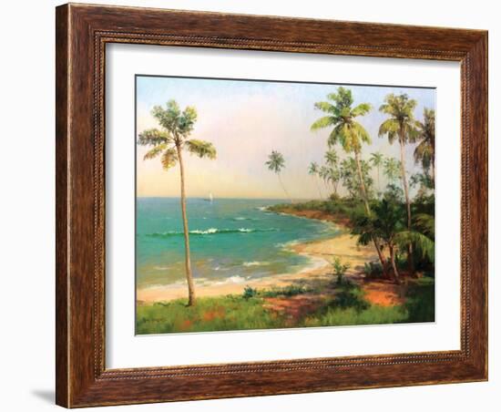 Tropical Coastline-Karen Dupré-Framed Art Print