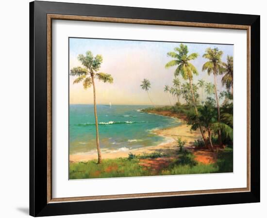 Tropical Coastline-Karen Dupré-Framed Art Print