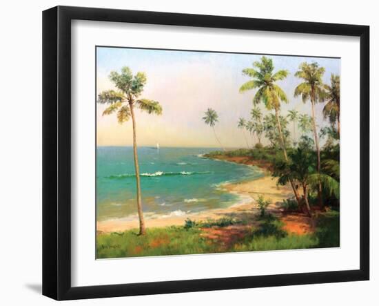Tropical Coastline-Karen Dupré-Framed Art Print