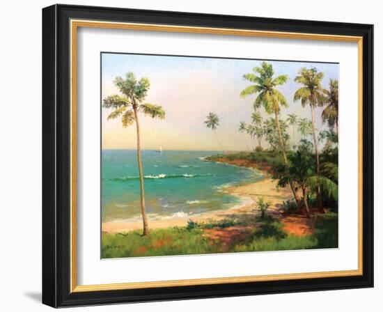 Tropical Coastline-Karen Dupré-Framed Art Print