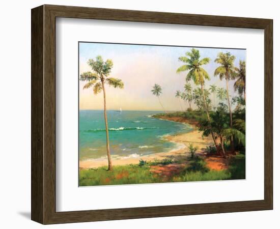 Tropical Coastline-Karen Dupré-Framed Art Print