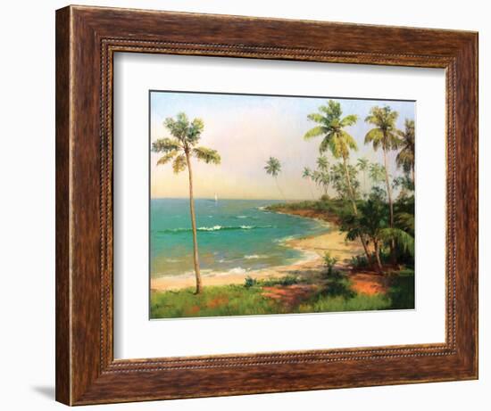 Tropical Coastline-Karen Dupré-Framed Art Print