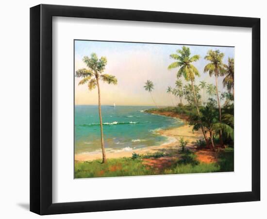 Tropical Coastline-Karen Dupré-Framed Art Print