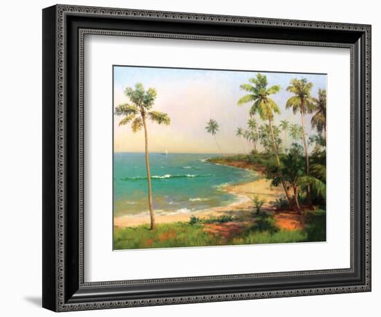 Tropical Coastline-Karen Dupré-Framed Art Print