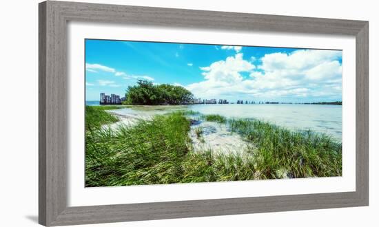 Tropical Coastline-Bill Carson Photography-Framed Photographic Print