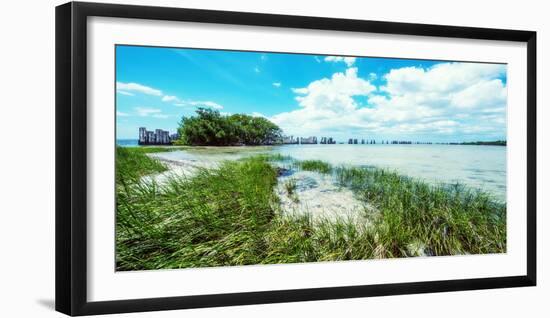 Tropical Coastline-Bill Carson Photography-Framed Photographic Print