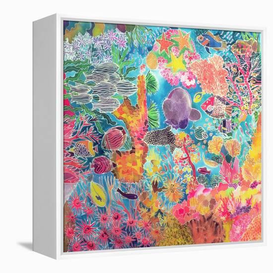Tropical Coral, 1993-Hilary Simon-Framed Premier Image Canvas