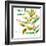 Tropical Display V-Jennifer Goldberger-Framed Art Print